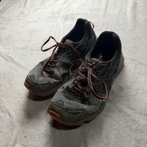 ASICS GEL-Venture 5 Mens Trail Running Shoes Black Grey Orange T5N3N Size 8.5